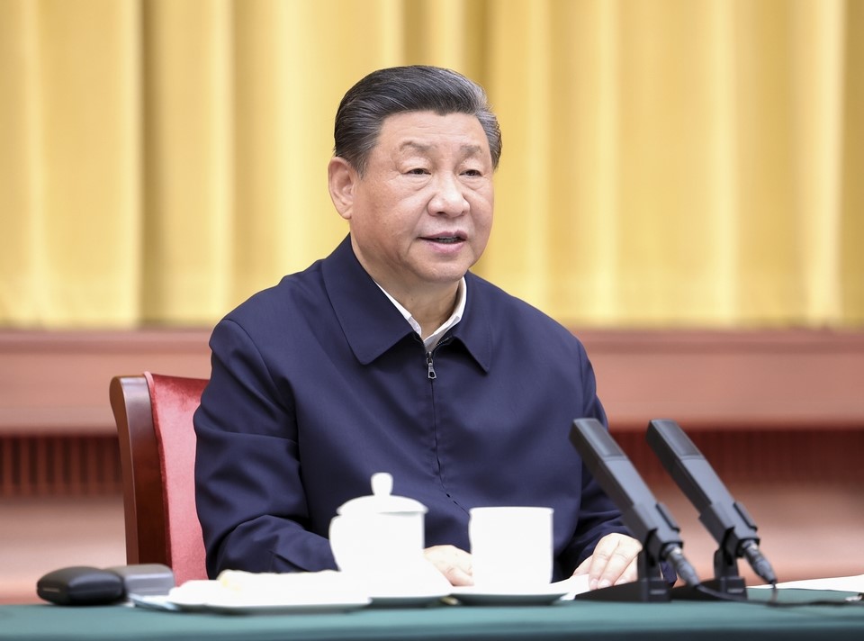 2024年3月20日下午，中共中央總書(shū)記、國(guó)家主席、中央軍委主席習(xí)近平在湖南省長(zhǎng)沙市主持召開(kāi)新時(shí)代推動(dòng)中部地區(qū)崛起座談會(huì)并發(fā)表重要講話。新華社記者 鞠鵬 攝 